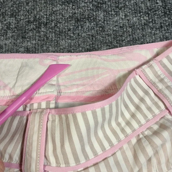 GGblue Skort Size 4 Beige White Stripe Golf Tennis Pickleball Athletic - Picture 8 of 9